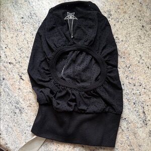 Rick Owen champion balaclava ski mask black